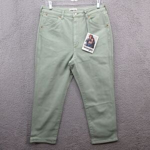 Wrangler Icons 11WWZ Womens Western Zipper Denim Jeans‎ Pants 31x28 Green